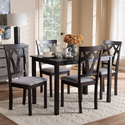 Wayfair | Dining Table with Chair Seats 4 Kitchen & Dining Room Sets ...